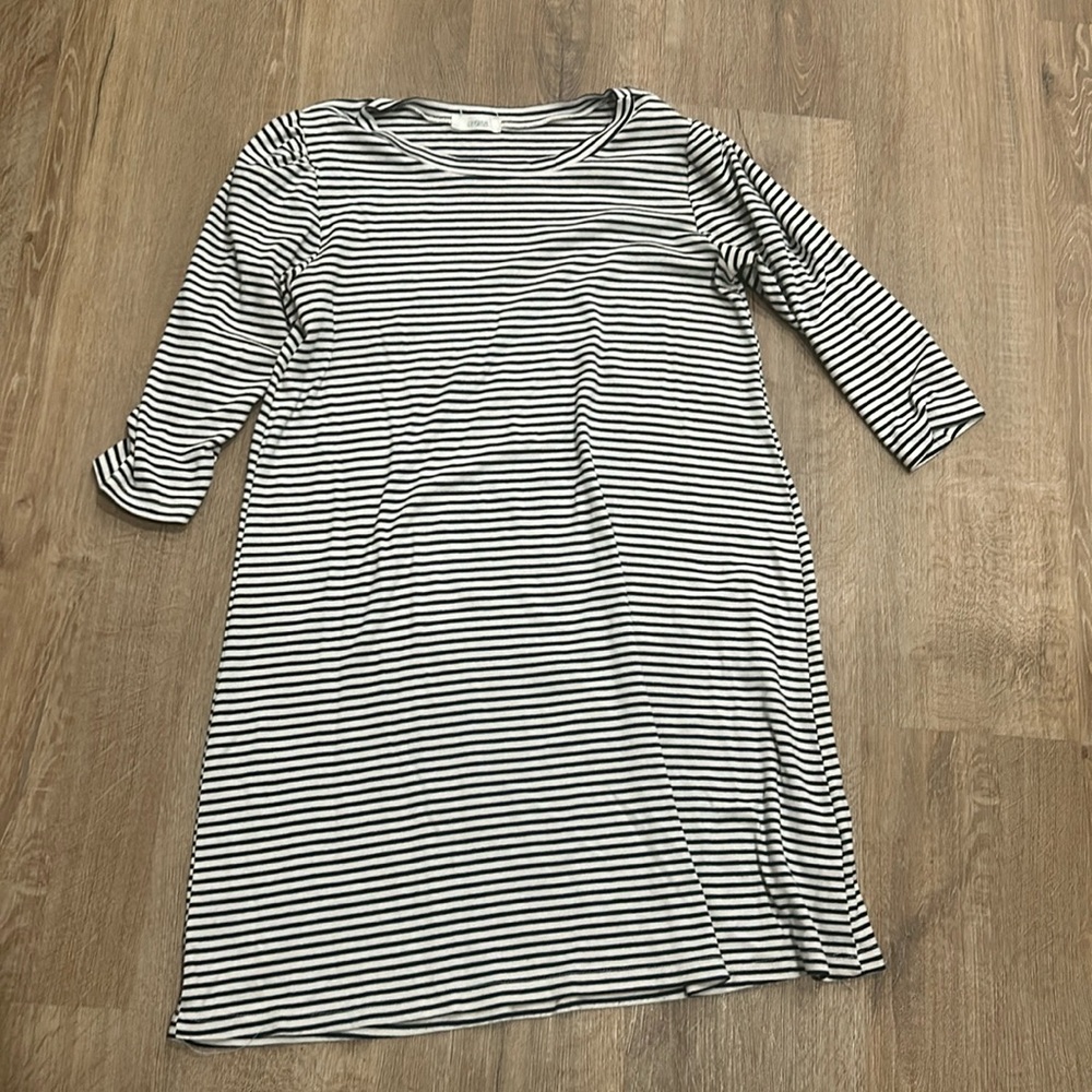 Navy and White striped Dress from Cherish - great work dress!